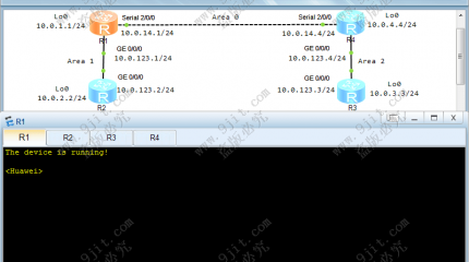 项目六 OSPF路由信息协议的基本配置-2.多区域