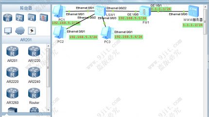 10第十章-10.2-USG6000防火墙基于IP地址的转发策略(CLI)